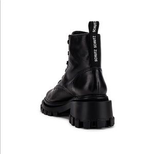 Black Orly Chunky Combat Schutz Size 9.5 Womens Boot